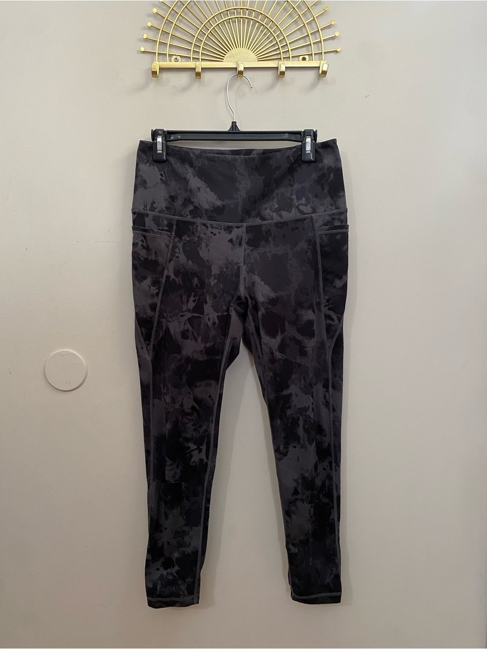 Danskin Black Activewear Leggings with Subtle Logo